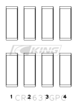 King Conrod Bearing Shell VAG 2.0L TFSI EA888