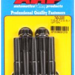 "7/16""-20 x 2.000 12pt black oxide bolts" (5pcs)