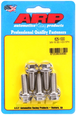C1798E37-E279-E45D-8068-49CFFF10A819 "3/8""-16 x 1.000 hex 7/16 wrenching SS bolts" (5pcs) - Image 1