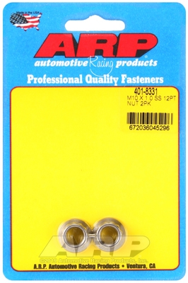 C25A6BE1-1FAF-5647-61D0-0C6AB2D0B08D ARP M10 X 1.0 SS 12pt nut kit - Image 1