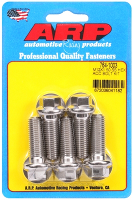 C290C97D-A386-2BA4-D42A-26F223ED021E ARP Bolt Kit M12 x 1.50 x 35 SS Hex - Image 1