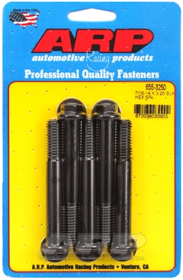 C2E96EC6-1B7F-585E-E25B-1861F9B35A61 "7/16""-14 X 3.250 hex 1/2 wrenching black oxide bolts" 5pcs - Image 1