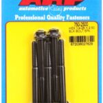 "1/4""-28 x 2.500 hex black oxide bolts" (5pcs)