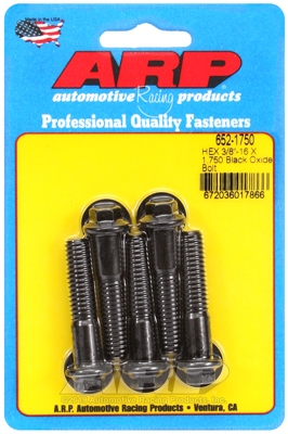 C477CCEA-B6AE-472A-56F0-E78B3AD749E9 "3/8""-16 X 1.750 hex black oxide bolts" (5pcs) - Image 1