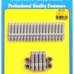 Ford 302/351W oil pan stud kit. w/side rail