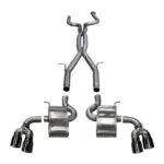 Corsa Cat-Back 3.0" Dual Rear Twin 4.0" Camaro 6.2 16-23