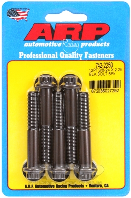 C5FC023B-2820-8F3A-066B-6E4795D6693A "3/8""-24 x 2.250 12pt black oxide bolts" (5pcs) - Image 1