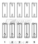 King Main Bearing Shell MAZDA B6, B6-T, ZM, B3, B5