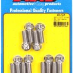 "3/8"" x .875 drilled SS 12pt header bolt kit"