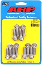 "3/8"" x .875 drilled SS 12pt header bolt kit"