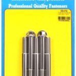 "7/16""-14 X 3.750 hex SS bolts" (5pcs)