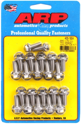 C95C1D07-7647-DD5C-21E3-DFD845D978BC ARP Oil Pan Bolt Kit Chevy BB w/Alu Timing Cover Hex - Image 1