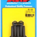 "5/16""-18 X 1.250 hex black oxide bolts" (5pcs)
