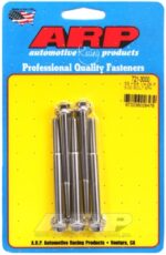 "1/4""-28 x 3.000 hex SS bolts" (5pcs)
