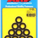 M10 ID 3/4"OD .120" TH chamfer black washers"(10pcs)