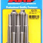 "3/8""-16 x 2.750 hex SS bolts" (5pcs)