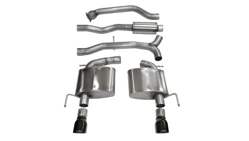 CDF0BA19-9292-C10D-B401-F1C9022C08F2 Corsa Cat-Back 3.0" Dual Rear Single 4.0" ATS 2.0 13-19 - Image 1