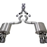 Corsa Cat-Back 3.0" Dual Rear Twin 4.0" Mustang 5.0 18-22