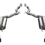 Corsa Axle-Back 3.0" Dual Rear Twin 4.0" Mustang 5.0 18-22