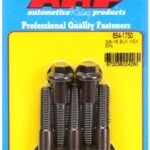 "3/8""-16 x 1.750 hex 7/16 wrenching black oxide bolts"(5pcs