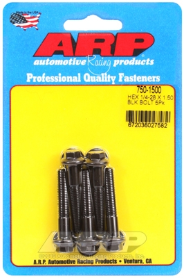 D1672653-98C6-032E-6A3F-5974BF5EF28E "1/4""-28 x 1.500 hex black oxide bolts" (5pcs) - Image 1