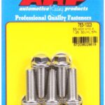 M10 x 1.25 x 30 hex SS bolts (5pcs)