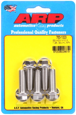 D4907757-2510-BE66-9CB3-2B518FB1C83B M10 x 1.25 x 30 hex SS bolts (5pcs) - Image 1
