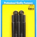 "7/16""-14 X 4.250 hex black oxide bolts" (5pcs)