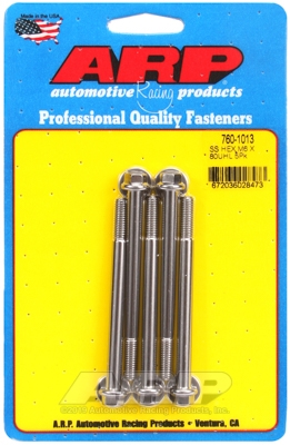 D64F2805-B572-F145-7803-BA85028AD350 M6 x 1.00 x 80 hex SS bolts (5pcs) - Image 1