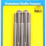 "7/16""-14 X 5.000 hex 1/2 wrenching SS bolts" (5pcs)