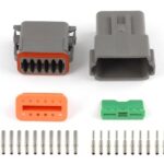 Haltech Plug & Pins Only Set DT-12 Conn (DT06-12S + DT04-12P