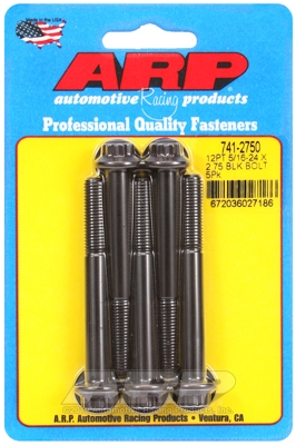 D82277F0-C54A-0A77-AB98-F63CB58A2612 "5/16""-24 x 2.750 12pt black oxide bolts" (5pcs) - Image 1