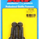 M6 x 1.00 x 30 12pt black oxide bolts (5pcs)
