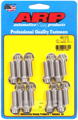 DA140172-1A11-340C-6F63-EB2F803F2445 "3/8"" x 1.000 SS 12pt header bolt kit" - Image 1