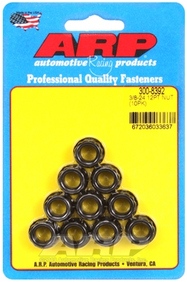 DAFFA301-0D44-DFC4-5D47-71306C79FCA5 "3/8""-24. 1/2"" socket. .645 flange OD. 12pt nut kit" (10pc - Image 1