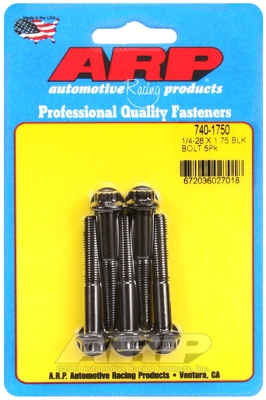 DB49FDF6-8BF8-68CC-94E2-1842812B8CEC "1/4""-28 x 1.750 12pt black oxide bolts" (5pcs) - Image 1