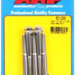 "1/4""-20 x 2.250 hex SS bolts" (5pcs)