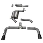 Corsa Cat-Back 3.0" Dual Rear Single 4.0" Golf VII GTI
