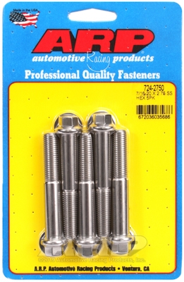 DE31361D-403E-7CB3-43E7-AE1653CF7FF6 "7/16""-20 x 2.750 hex SS bolts" (5pcs) - Image 1