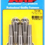 M10 x 1.25 x 45 12pt SS bolts (5pcs)