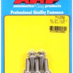 "1/4""-28 x .750 12pt SS bolts" (5pcs)