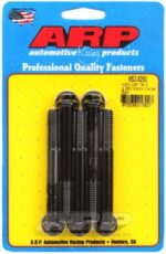 "3/8""-16 X 3.250 hex black oxide bolts" (5pcs)