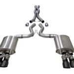 Corsa Cat-Back 3.0" Dual Rear Twin 4.0" Mustang 5.0 18-22
