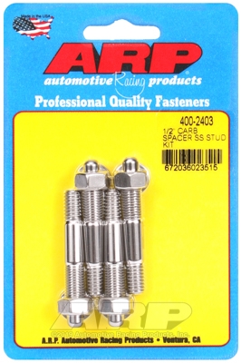 E12F467A-32E7-7A91-B5BE-007BB9EA0E0A 1/2" Spacer SS carburetor stud kit - Image 1