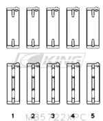 King Main Bearing Shell MITSUBISHI 4B11T EVO X, 2007->