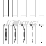 King Main Bearing Shell VAG 2.0L TFSI EA888 (Gen 3 only)