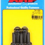 "5/16""-24 x 1.000 12pt black oxide bolts" (5pcs)