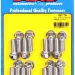 "3/8"" x .875 drilled SS header bolt kit"