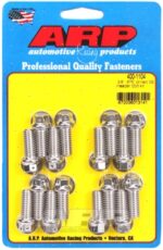 "3/8"" x .875 drilled SS header bolt kit"
