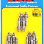 Cast alum covers SS 12pt valve cover stud kit. 14pc